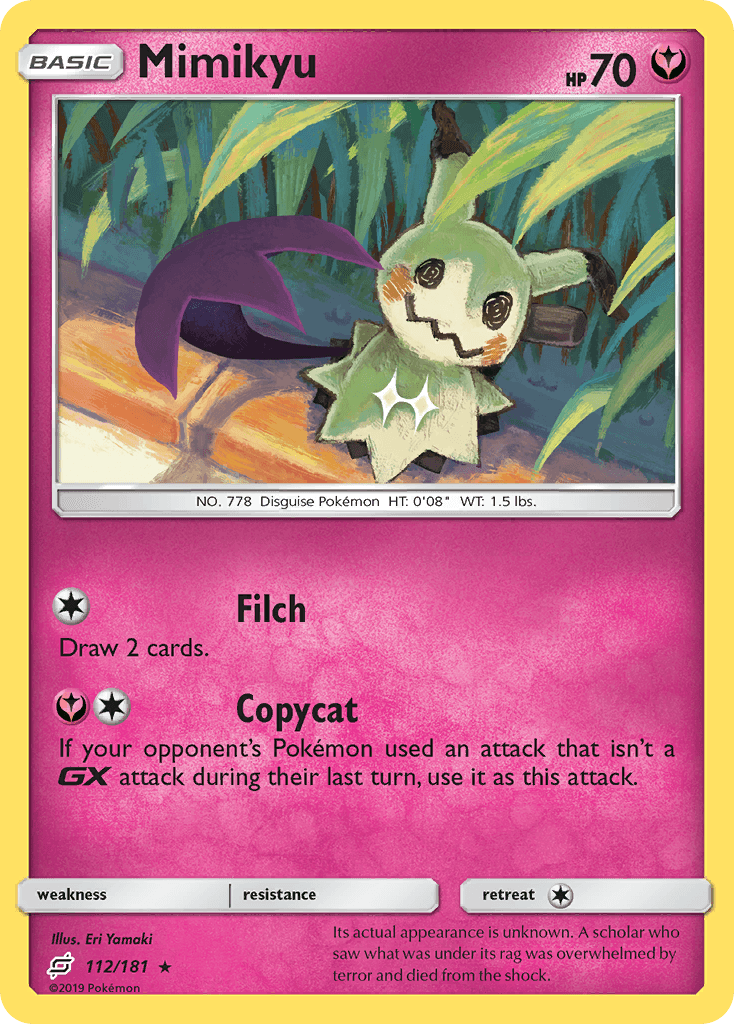 Mimikyu Team Up card