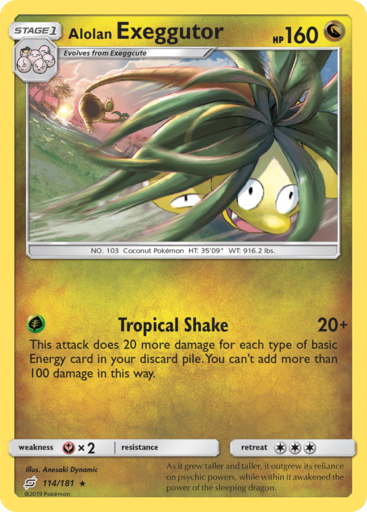 Alolan Exeggutor Team Up card