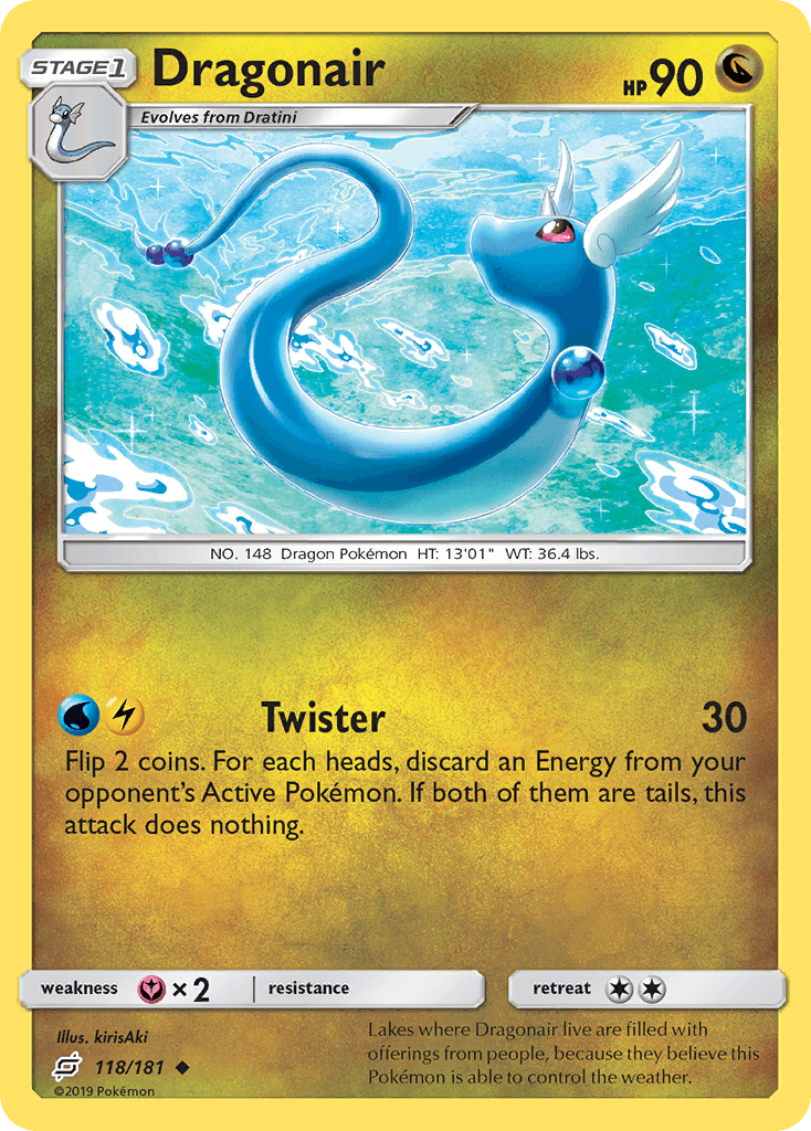Dragonair Team Up card