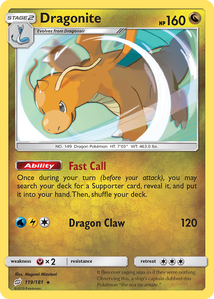 Dragonite Team Up card