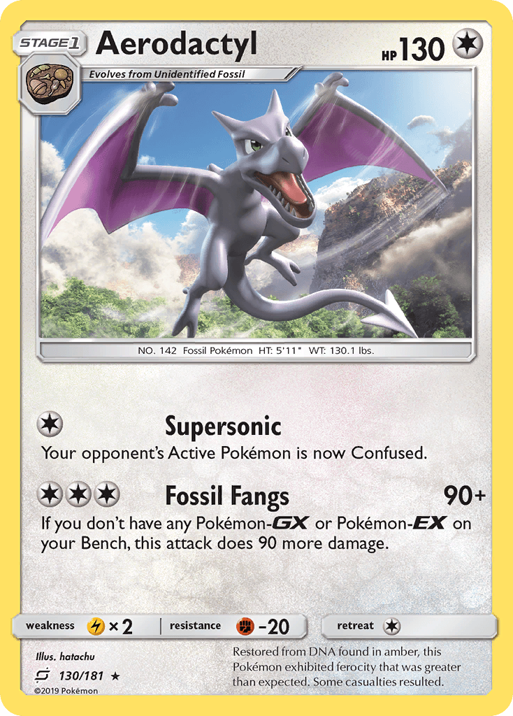 Aerodactyl Team Up card