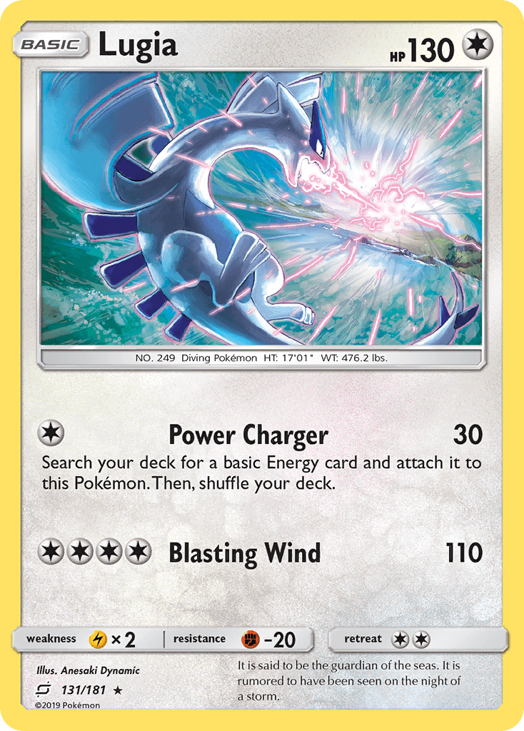 Lugia Team Up card