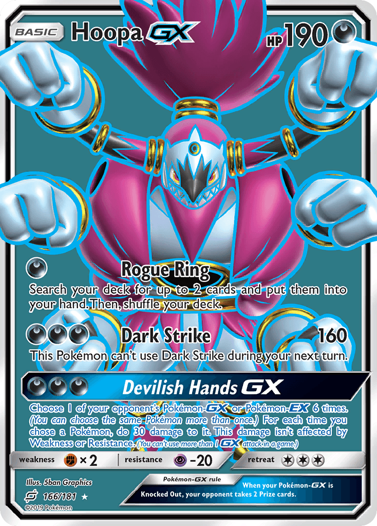 Hoopa-GX Team Up card