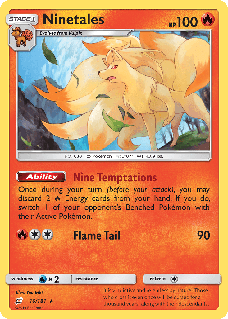 Ninetales 寶可夢 card
