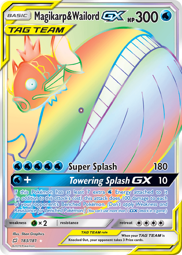 Magikarp & Wailord-GX Team Up card