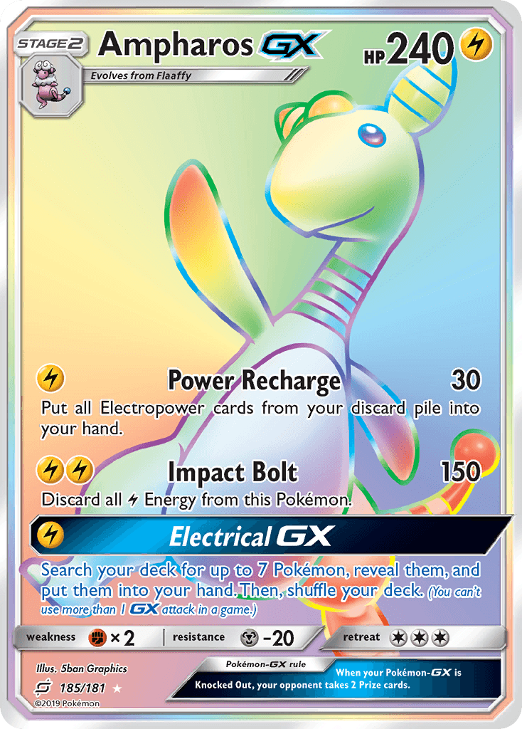 Ampharos-GX Team Up card