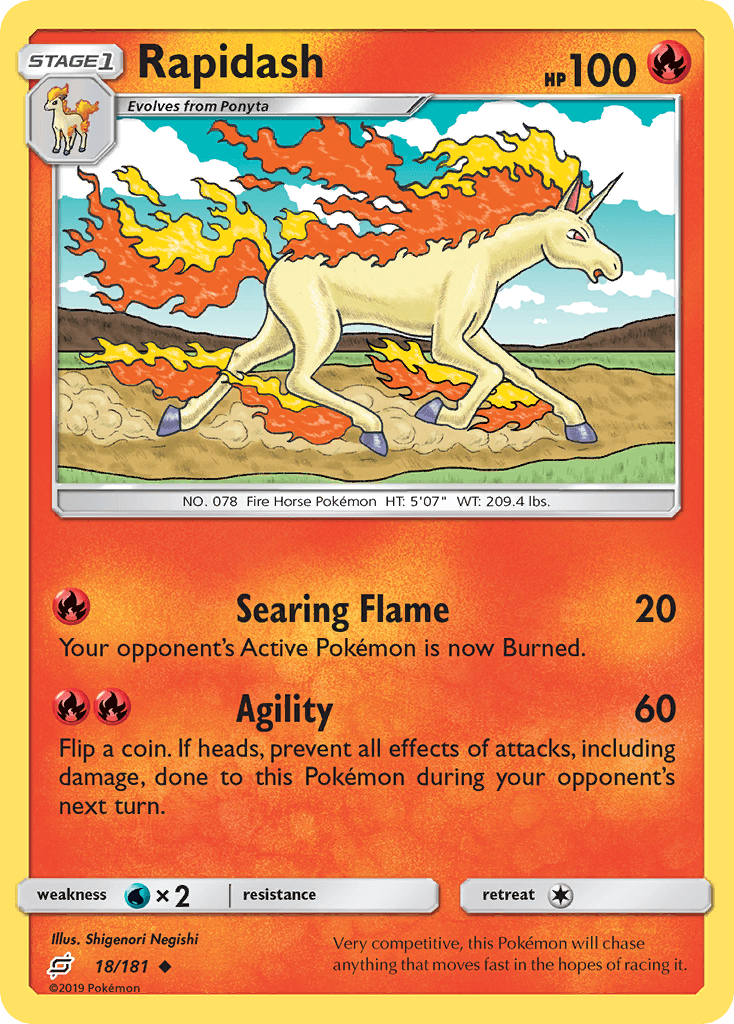 Rapidash 寶可夢 card