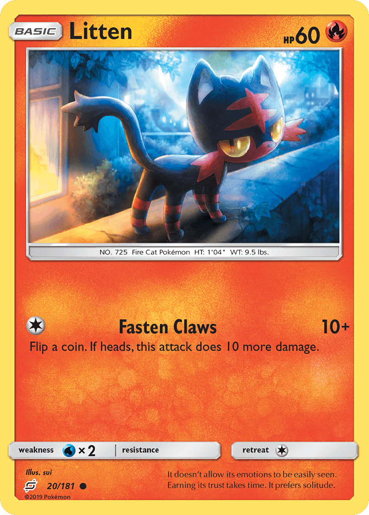 Litten 寶可夢 card