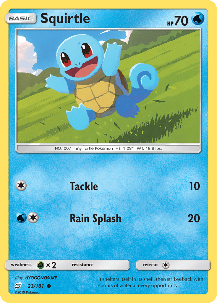 Squirtle Team Up card