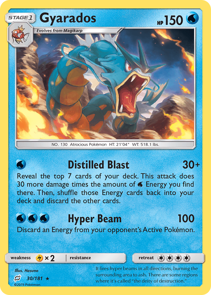 Gyarados Team Up card