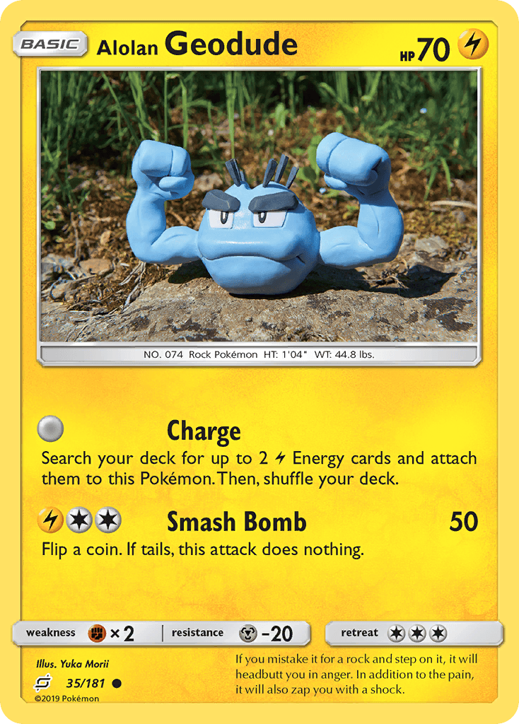 Alolan Geodude Team Up card