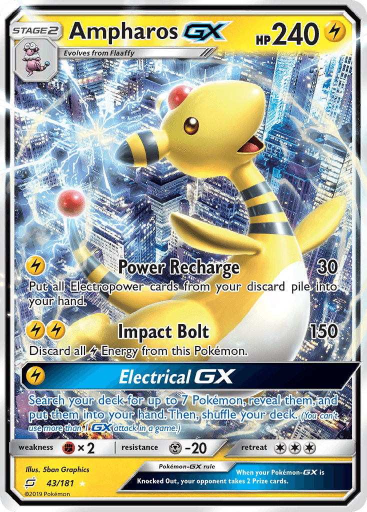 Ampharos-GX Team Up card