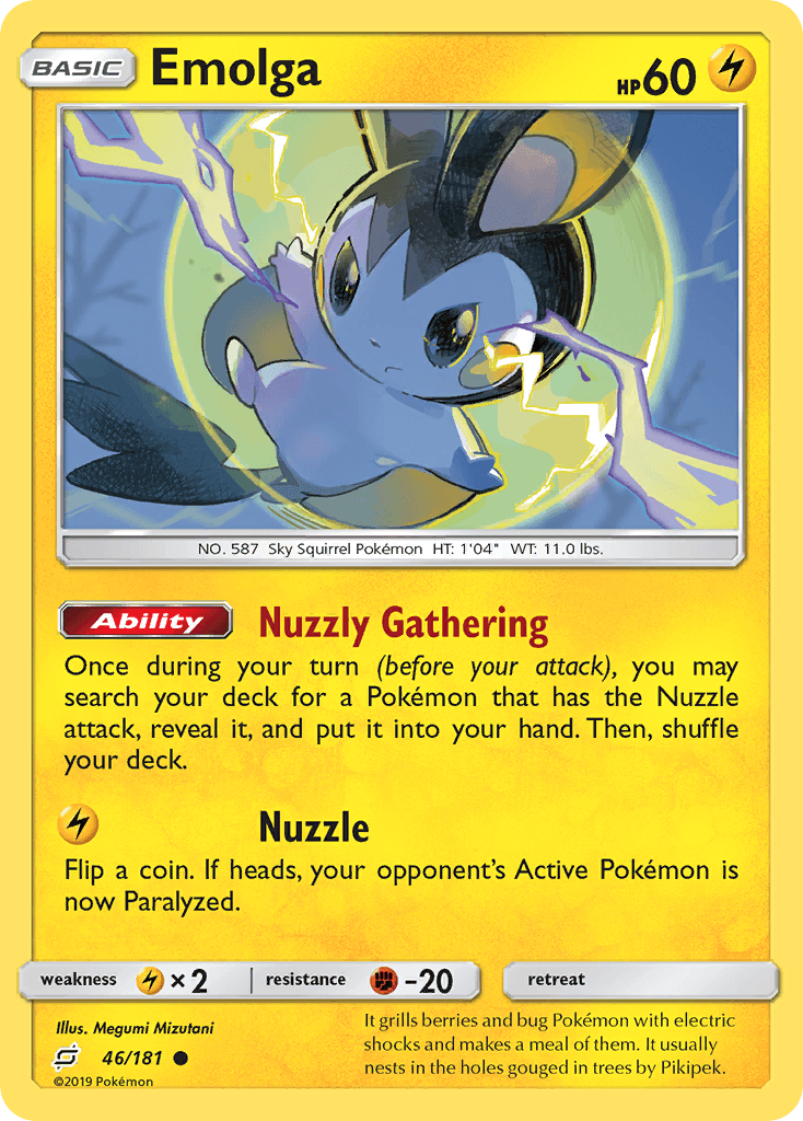 Emolga Team Up card