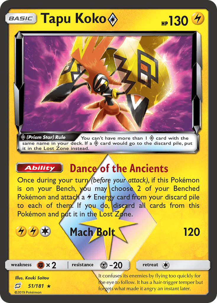 Tapu Koko ◇ Team Up card