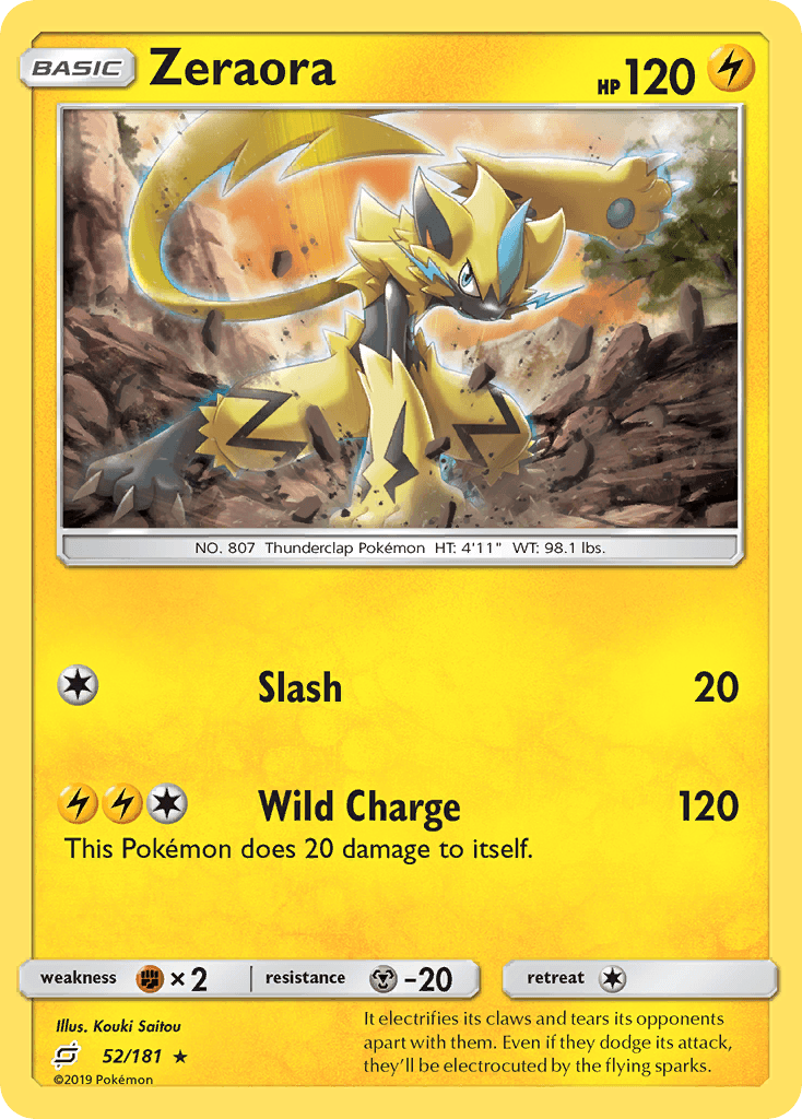 Zeraora Team Up card