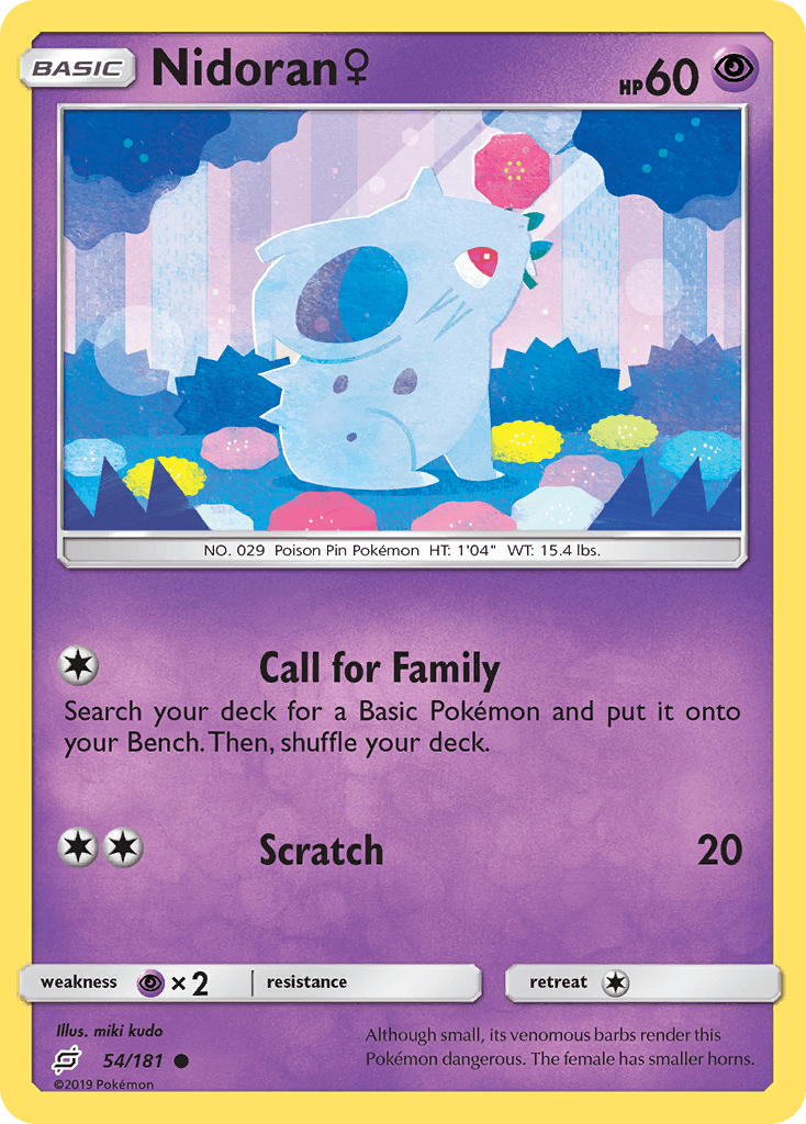 Nidoran ♀ Team Up card