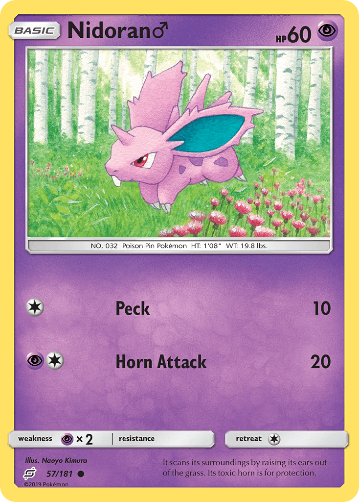 Nidoran ♂ Team Up card