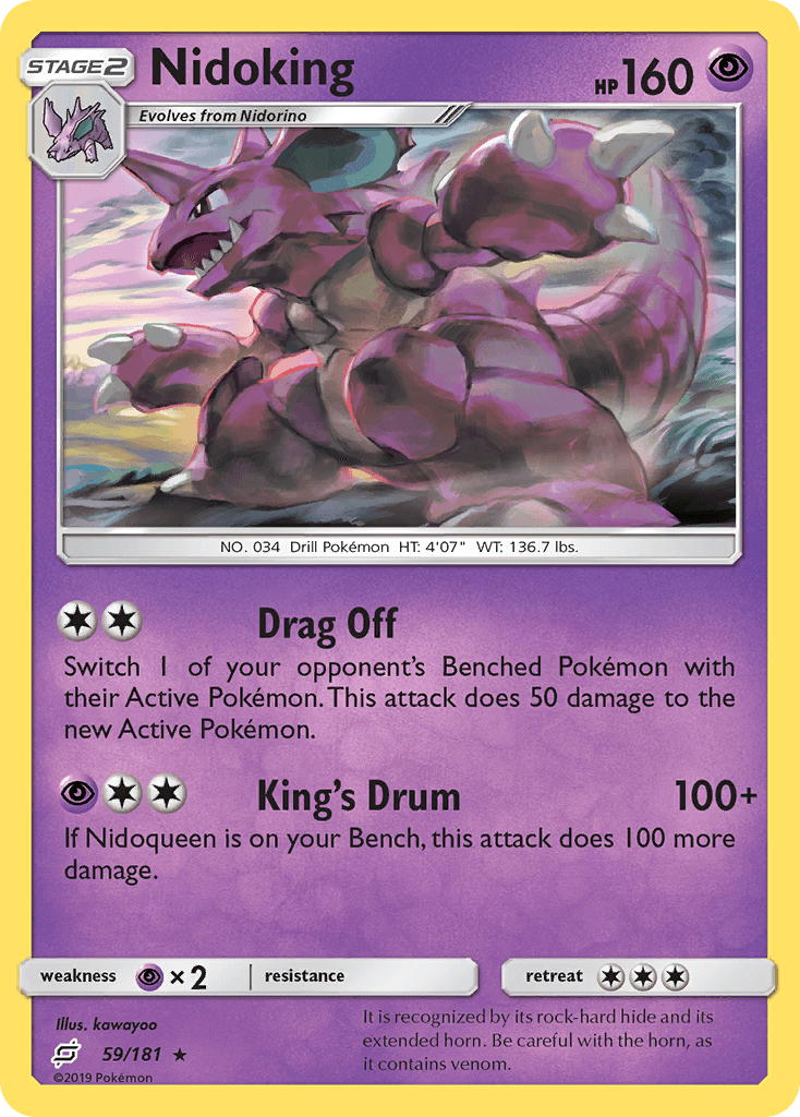 Nidoking Team Up card