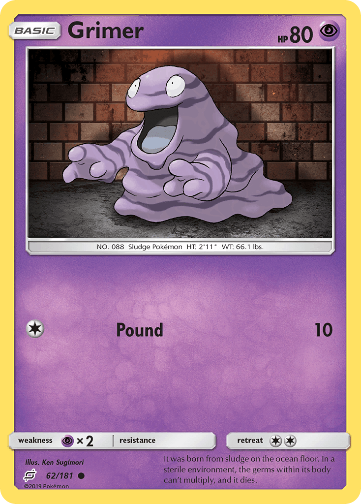 Grimer 寶可夢 card