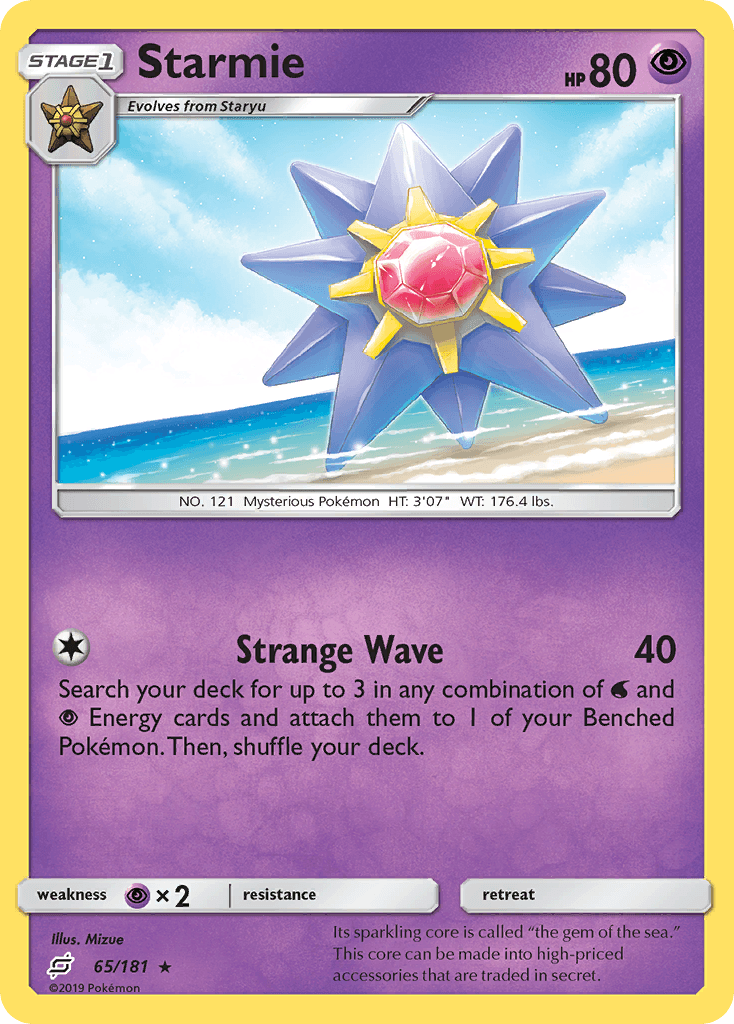 Starmie Team Up card