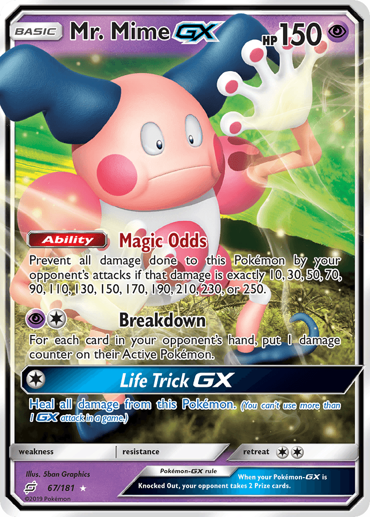 Mr. Mime-GX Team Up card