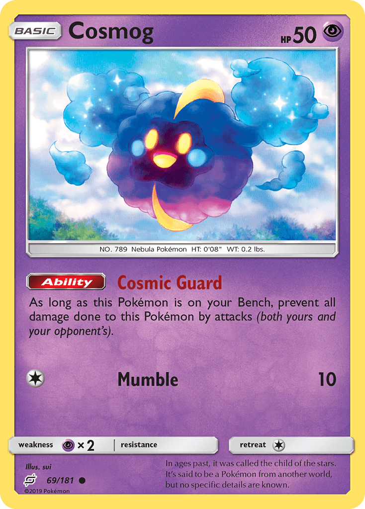 Cosmog Team Up card