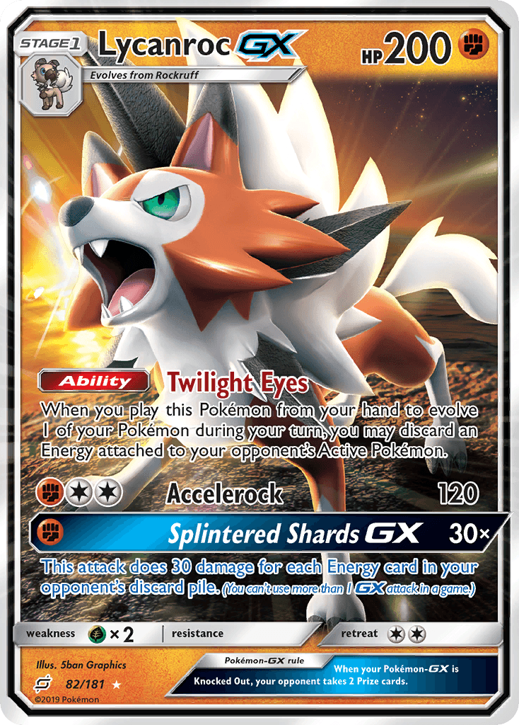 Lycanroc-GX Team Up card