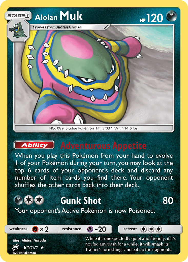 Alolan Muk Team Up card