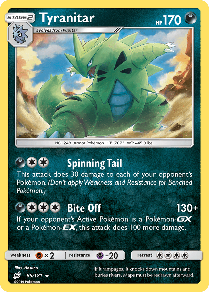 Tyranitar 宝可梦 card