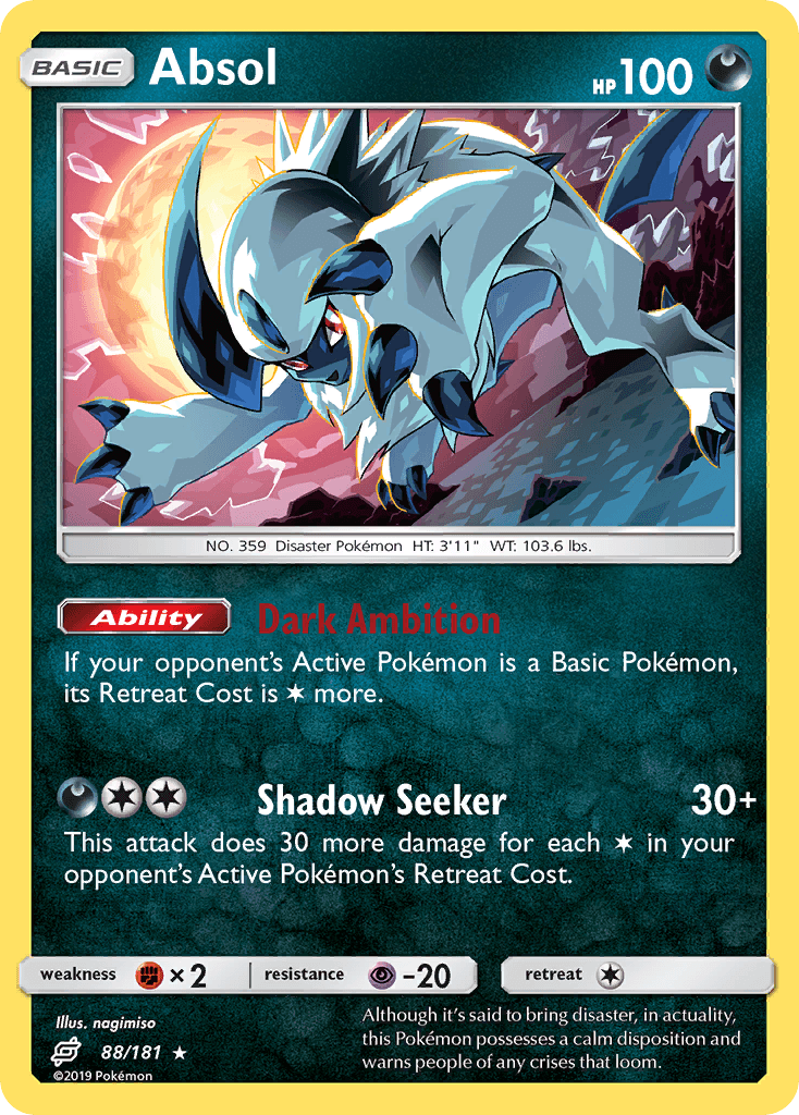 Absol Team Up card