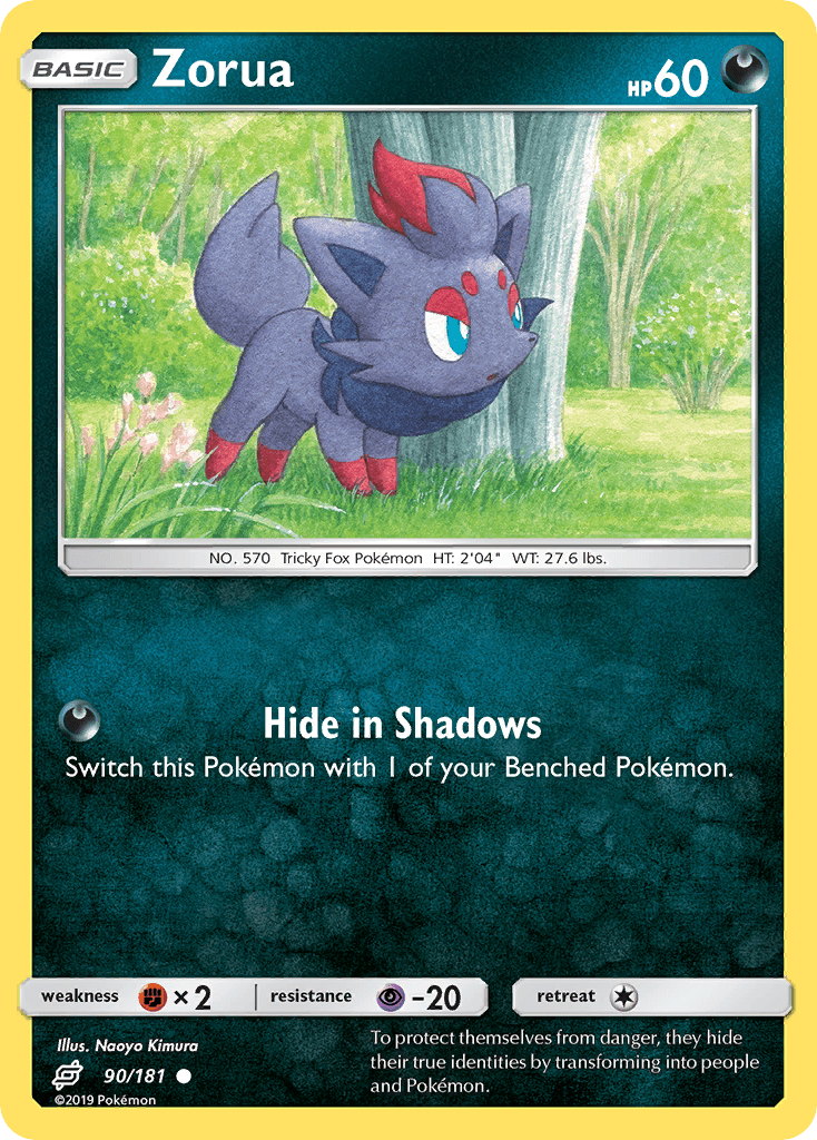 Zorua Team Up card