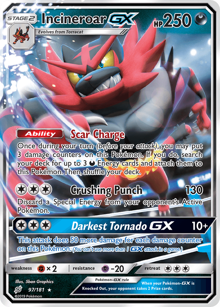 Incineroar-GX Team Up card