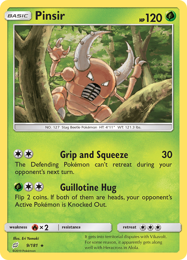 Pinsir Team Up card