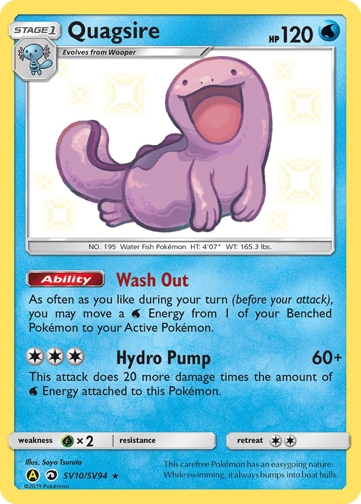 Quagsire Hidden Fates Shiny Vault card