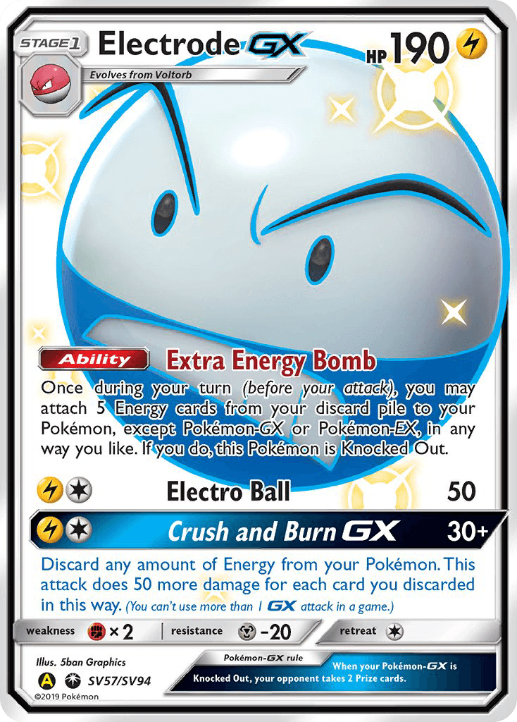Electrode-GX Hidden Fates Shiny Vault card