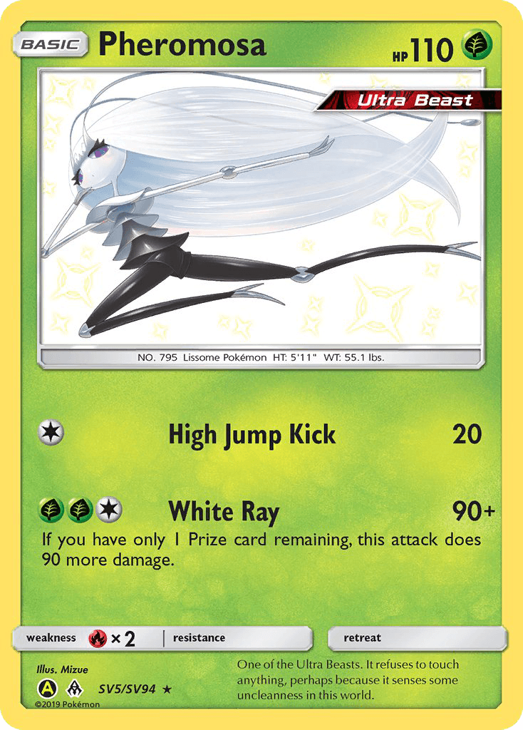 Pheromosa Hidden Fates Shiny Vault card