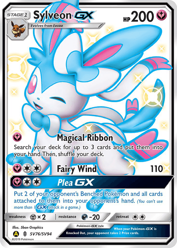 Sylveon-GX Hidden Fates Shiny Vault card