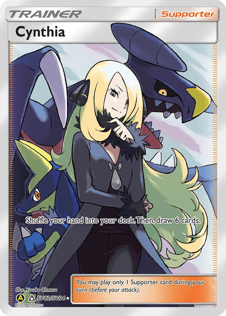 Cynthia Hidden Fates Shiny Vault card
