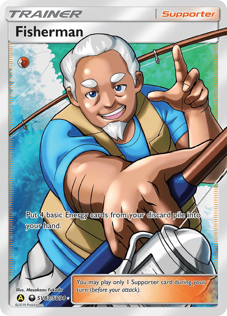 Fisherman Hidden Fates Shiny Vault card