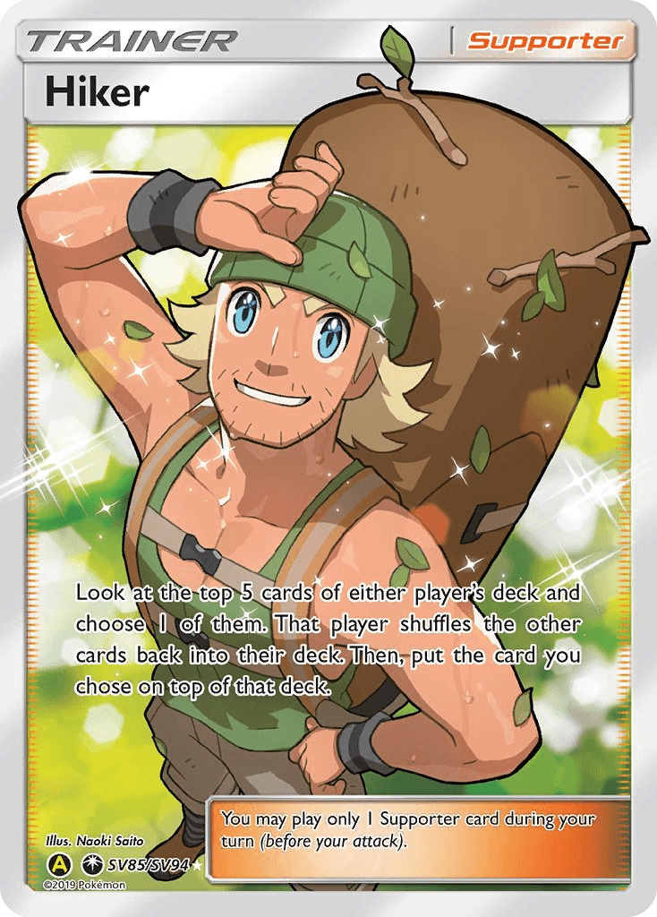 Hiker Hidden Fates Shiny Vault card