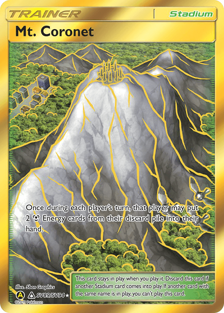 Mt. Coronet Hidden Fates Shiny Vault card
