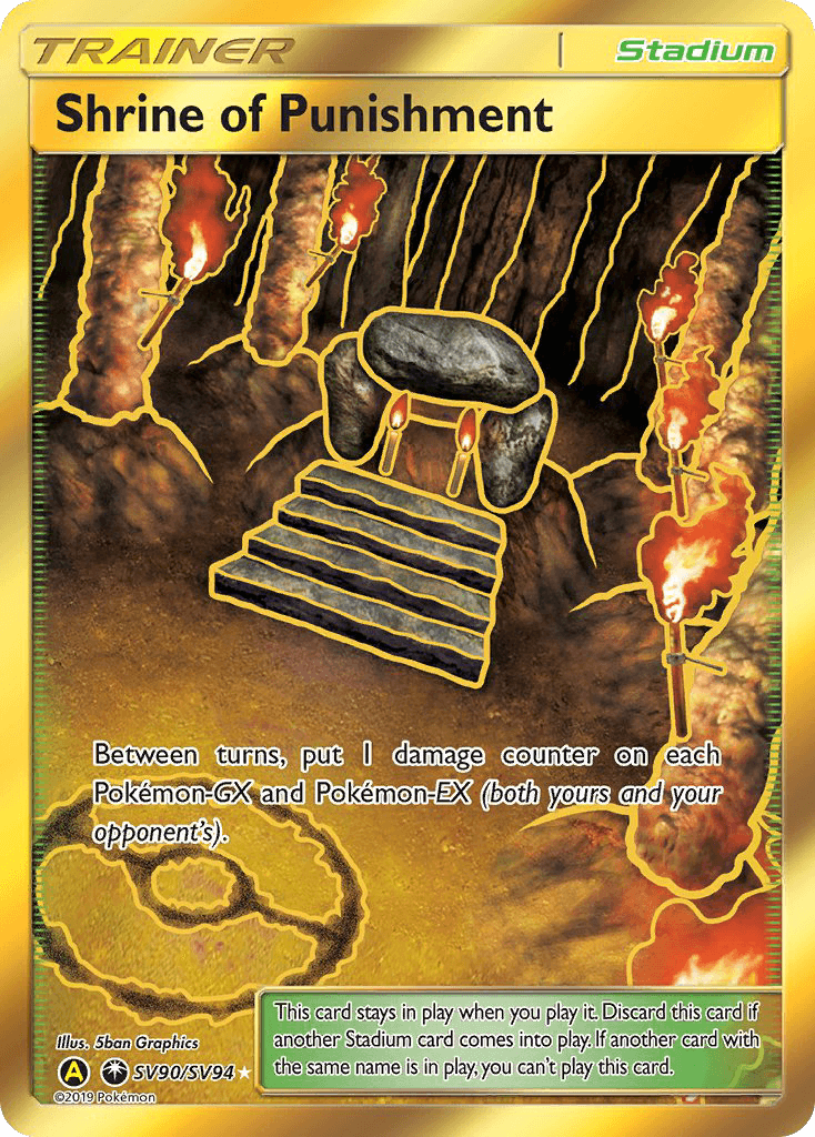 Shrine of Punishment Hidden Fates Shiny Vault card