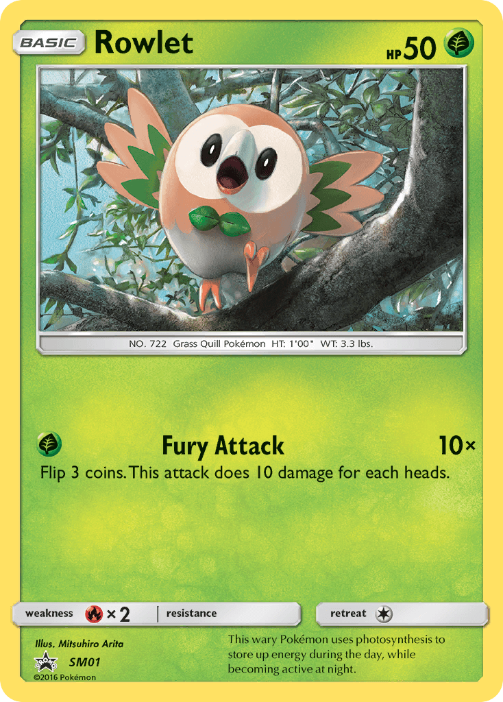 Rowlet SM Black Star Promos card