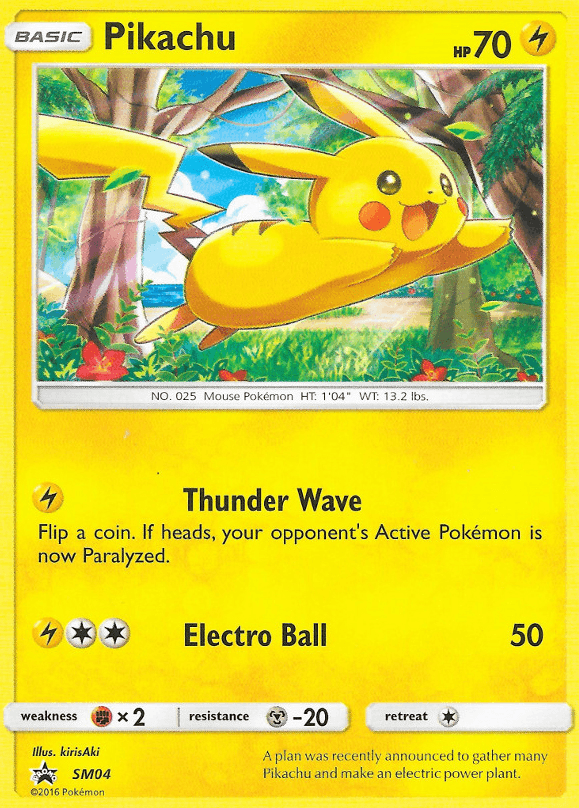 Pikachu SM Black Star Promos card