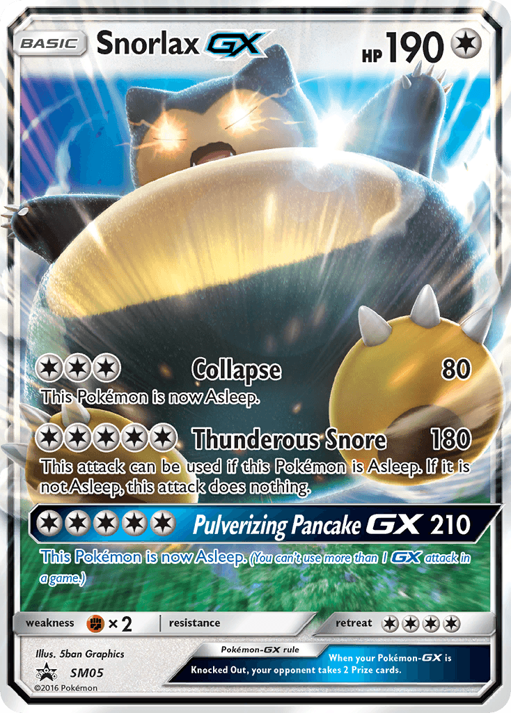Snorlax-GX SM Black Star Promos card