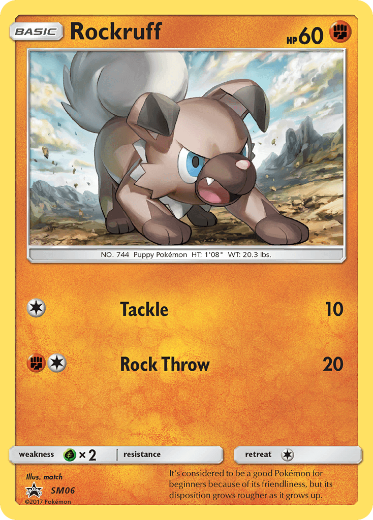 Rockruff SM Black Star Promos card