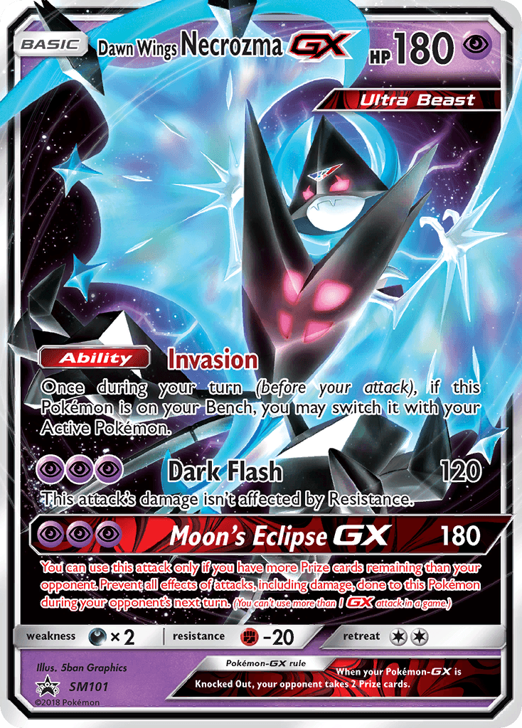 Dawn Wings Necrozma-GX SM Black Star Promos card