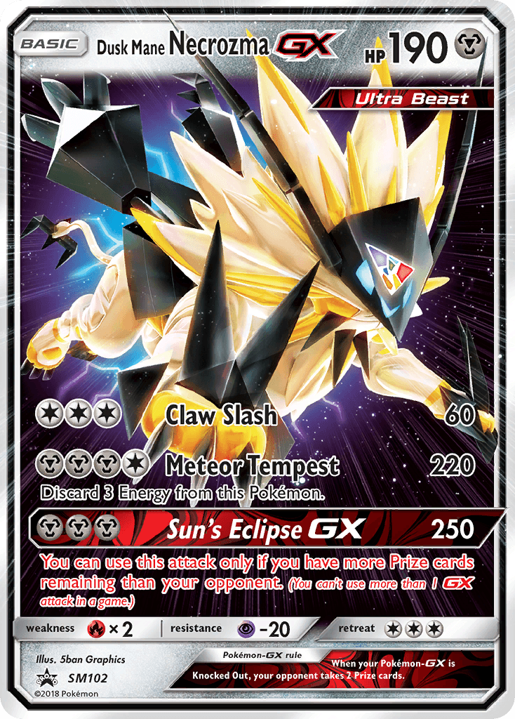 Dusk Mane Necrozma-GX SM Black Star Promos card