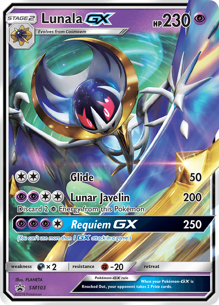 Lunala-GX SM Black Star Promos card