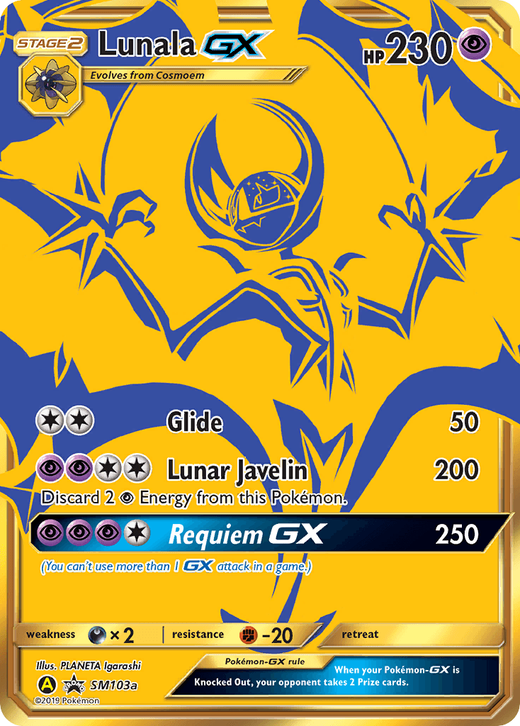 Lunala-GX SM Black Star Promos card